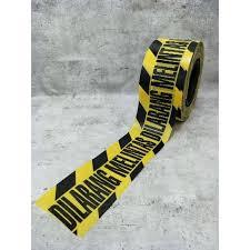 Safety Line /Police Line FSA "DILARANG MELINTAS" ukuran 2" x 300m / Garis kuning Dilarang melintas