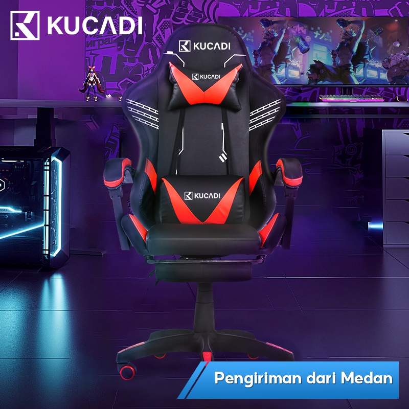 KUCADI[Pengiriman Dari Medan ] Gaming Kursi Komputer Kursi Santai Kursi Putar Kursi Kerja Kursi Kant