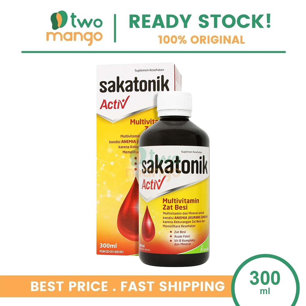 SAKATONIK ACTIV | SUPLEMEN ANEMIA, PENAMBAH DARAH, LEMAH, BUMIL, BUSUI