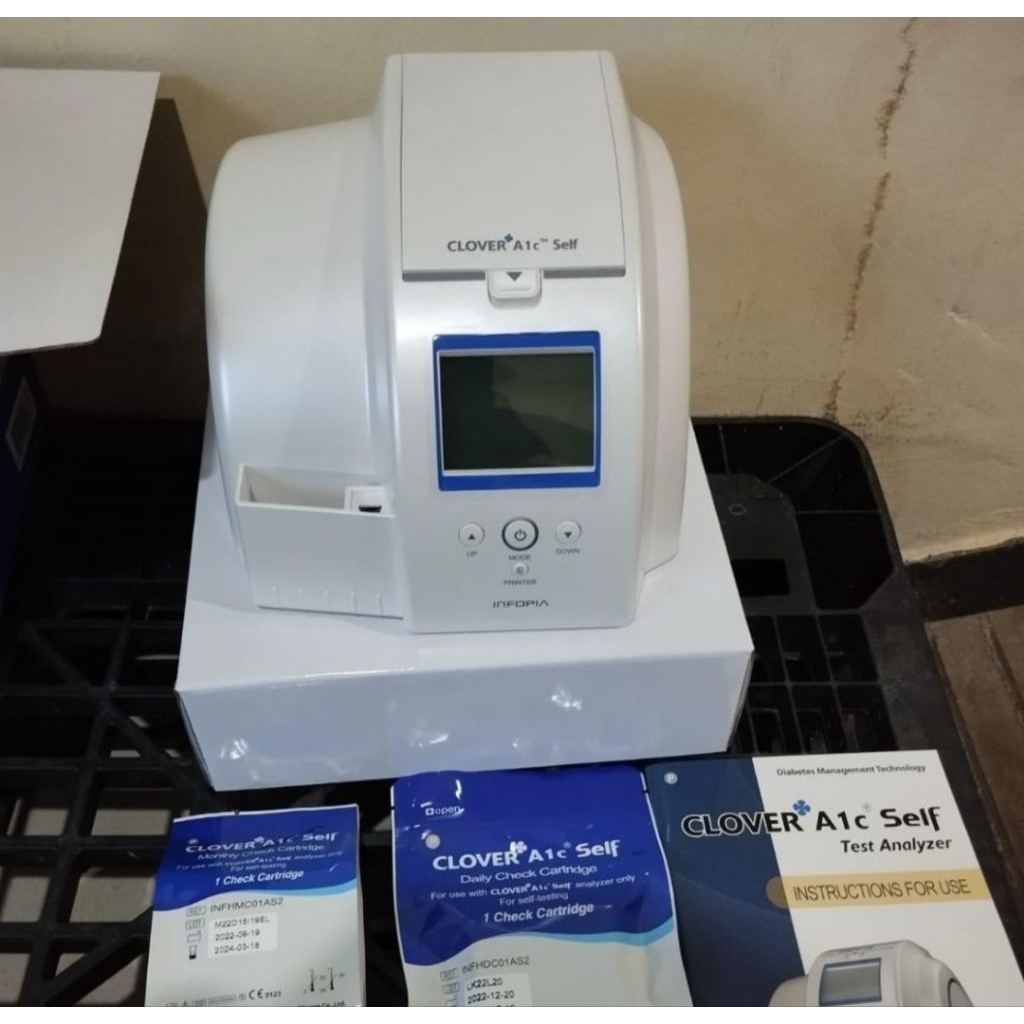 Alat Clover A1C SELF Cek HbA1C / Alat Cek HbA1C Self /Alat Check HbA1C Murah Original