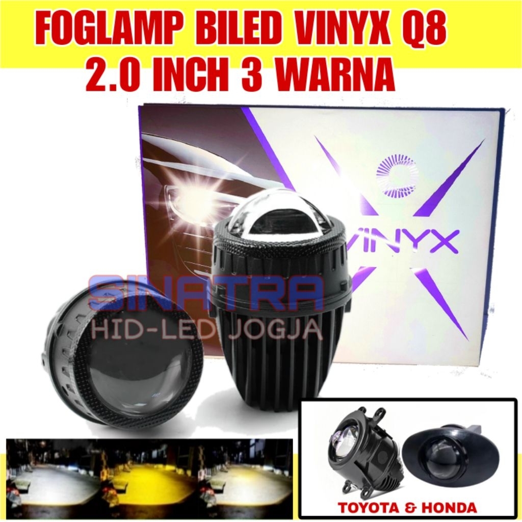 Biled Foglamp 2.0 Inch Vinyx Q8 35W Waterproof Sepasang