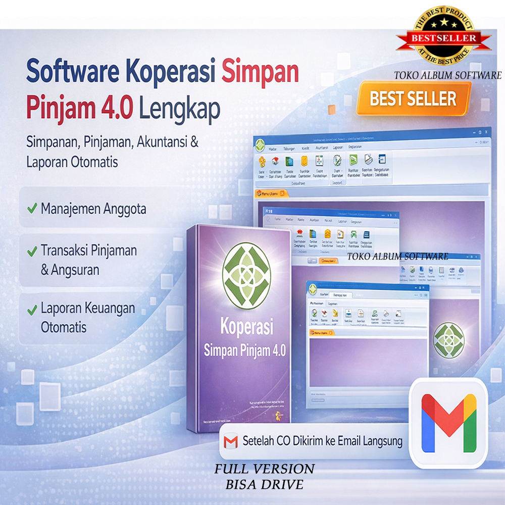 Software Koperasi Simpan Pinjam Versi 4.0 Lengkap. Full Version Lifetime