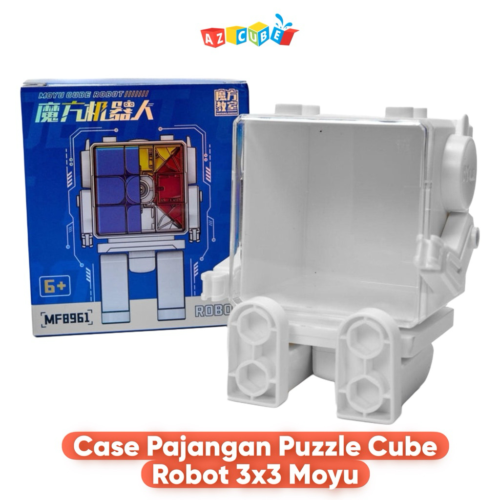 Case Pajangan Puzzle Cube Robot 3x3 Moyu - Casing Berbentuk Robot untuk Puzzle Cube