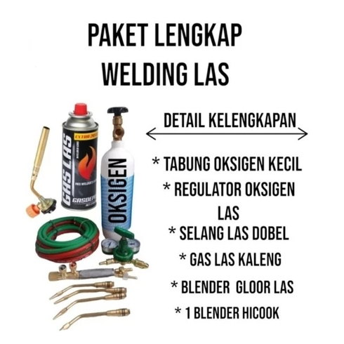Paket Las Tabung Oksigen 0,25m3 Lengkap Blender