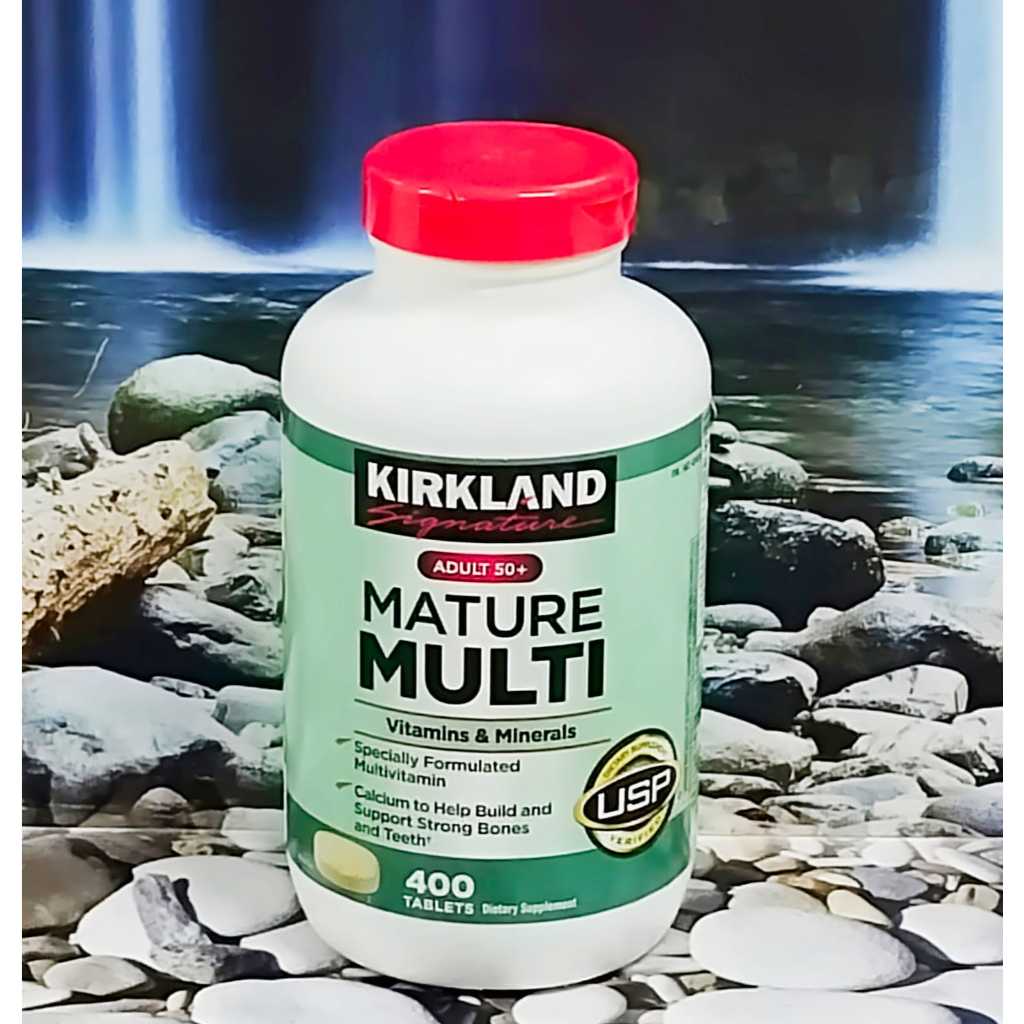 Kirkland Signature Mature Multi 50+Dukungan Kesehatan Lansia Multivitamin & Mineral Vitamin Khusus U