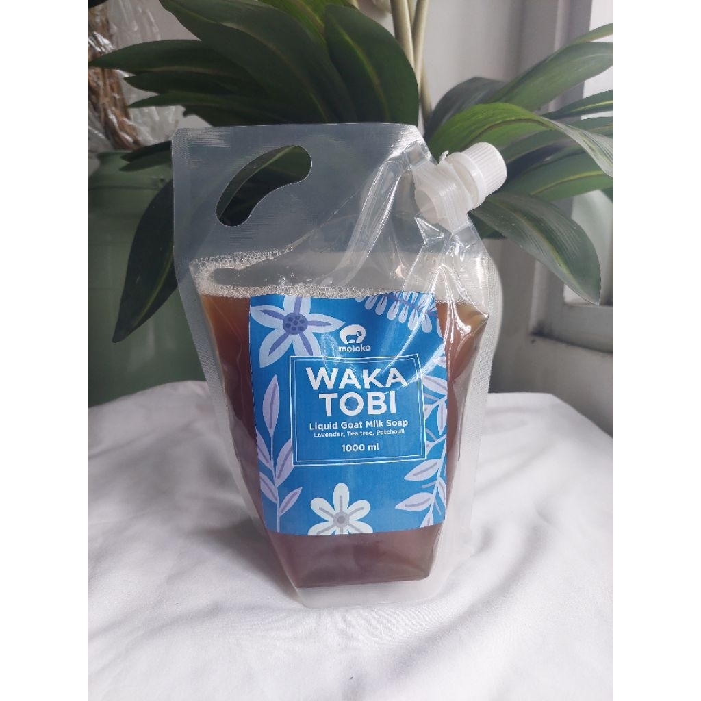 wakatobi sabun susu kambing cair,isi ulang 1000ml (1 Liter)