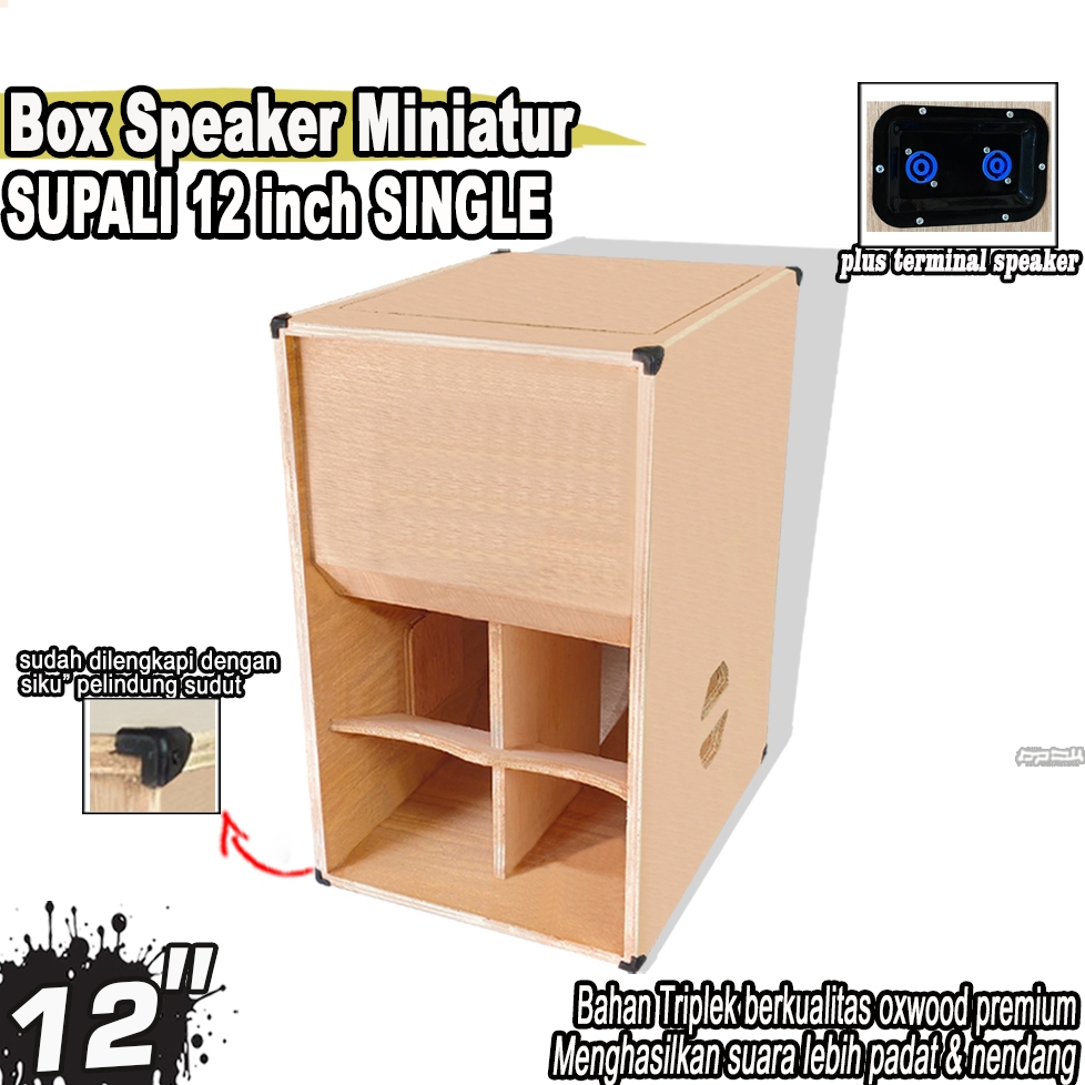 Box Speaker Miniatur SUPALI 12 INCH Single