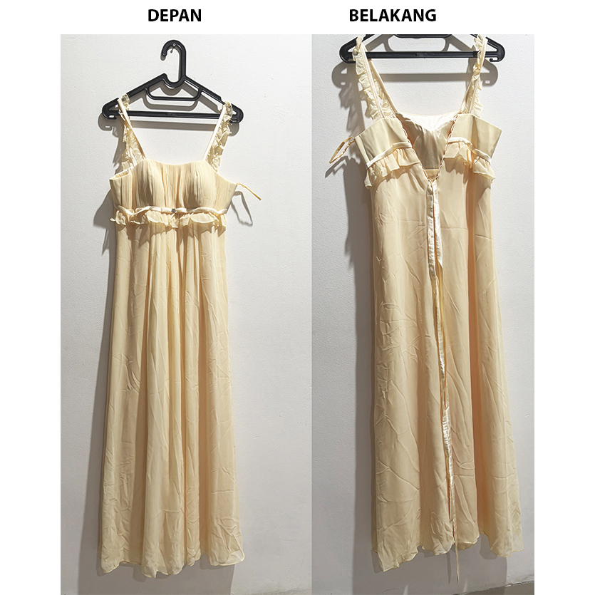 Preloved Dress Gaun Wanita Pesta wrn salem cantik mewah