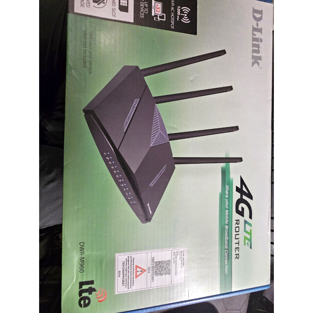 D'Link DWR-M960 Router Untuk Kartu Telkomsel, Indosat, Tri, Smartfren, XL