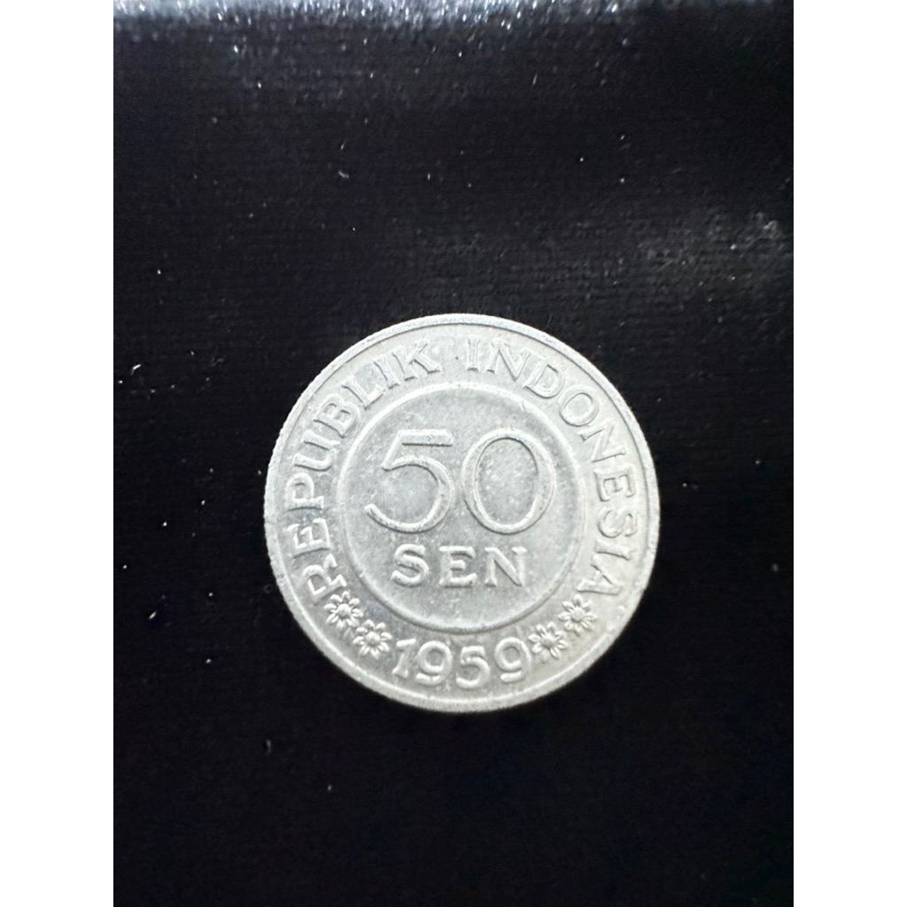 50 sen rupiah uang indonesia