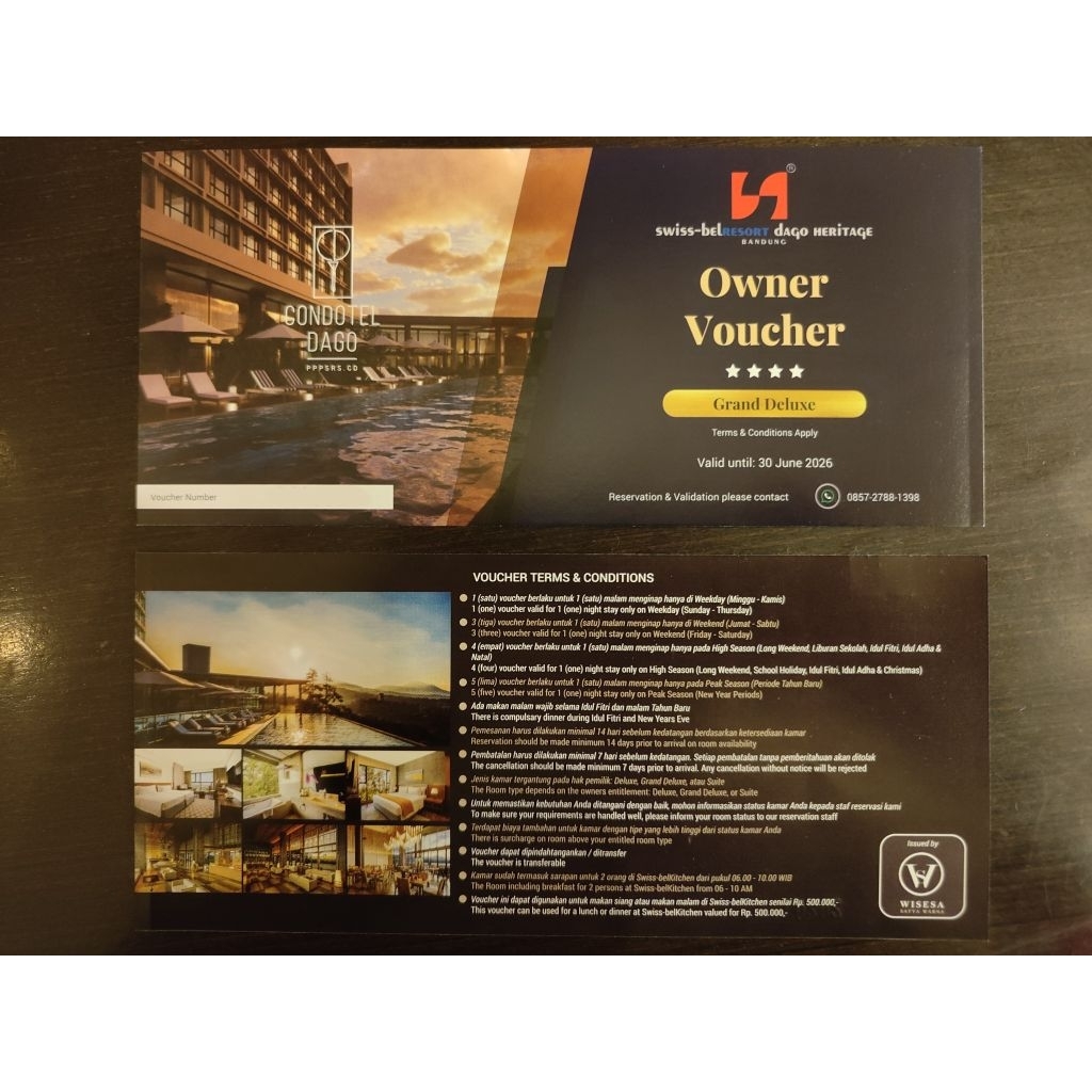 Ready Lagi Murah Voucher SWISS-BEL Hotel Bintang 4+ Dago, Bandung