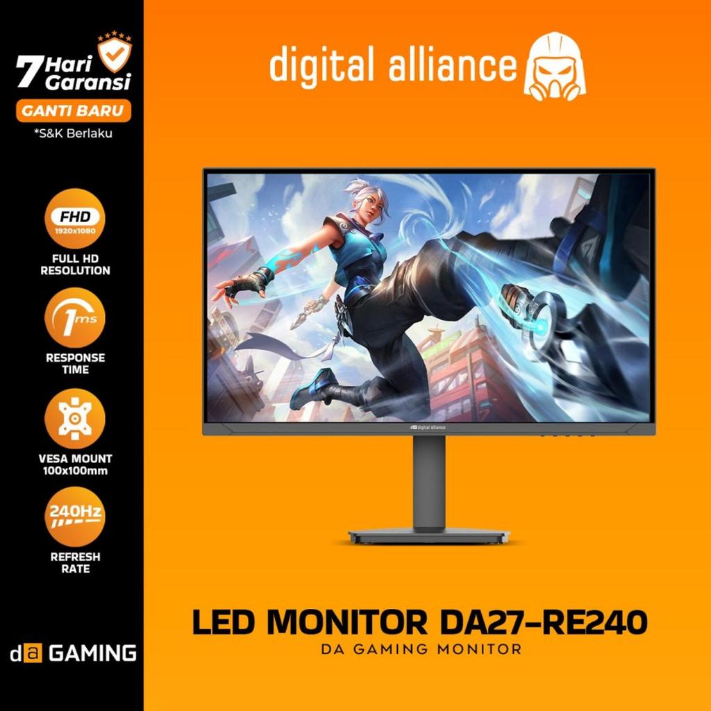 DIGITAL ALLIANCE LED MONITOR IPS PANEL 27INCH 240HZ
