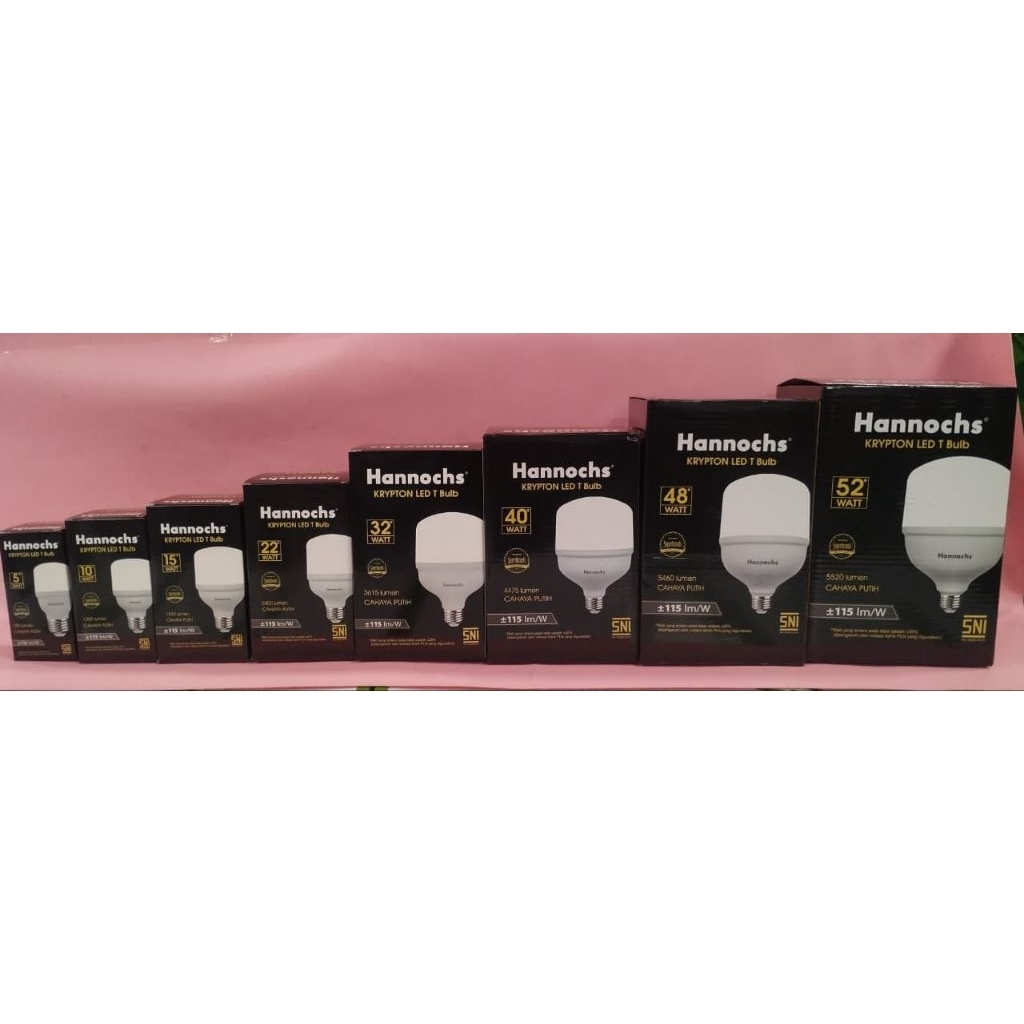 Hannochs LED Bulb Krypton T Bulb Capsul - Bohlam Lampu LED Krypton Kapsul - Bola LED Krypton Kapsul 