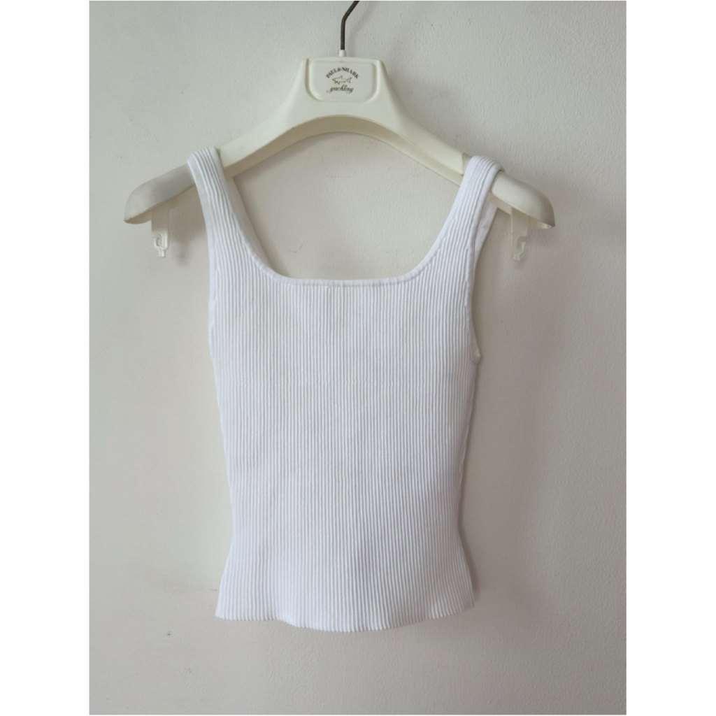 aritzia new york babaton sculp knit square tank ribbed tanktop massimo dutti
