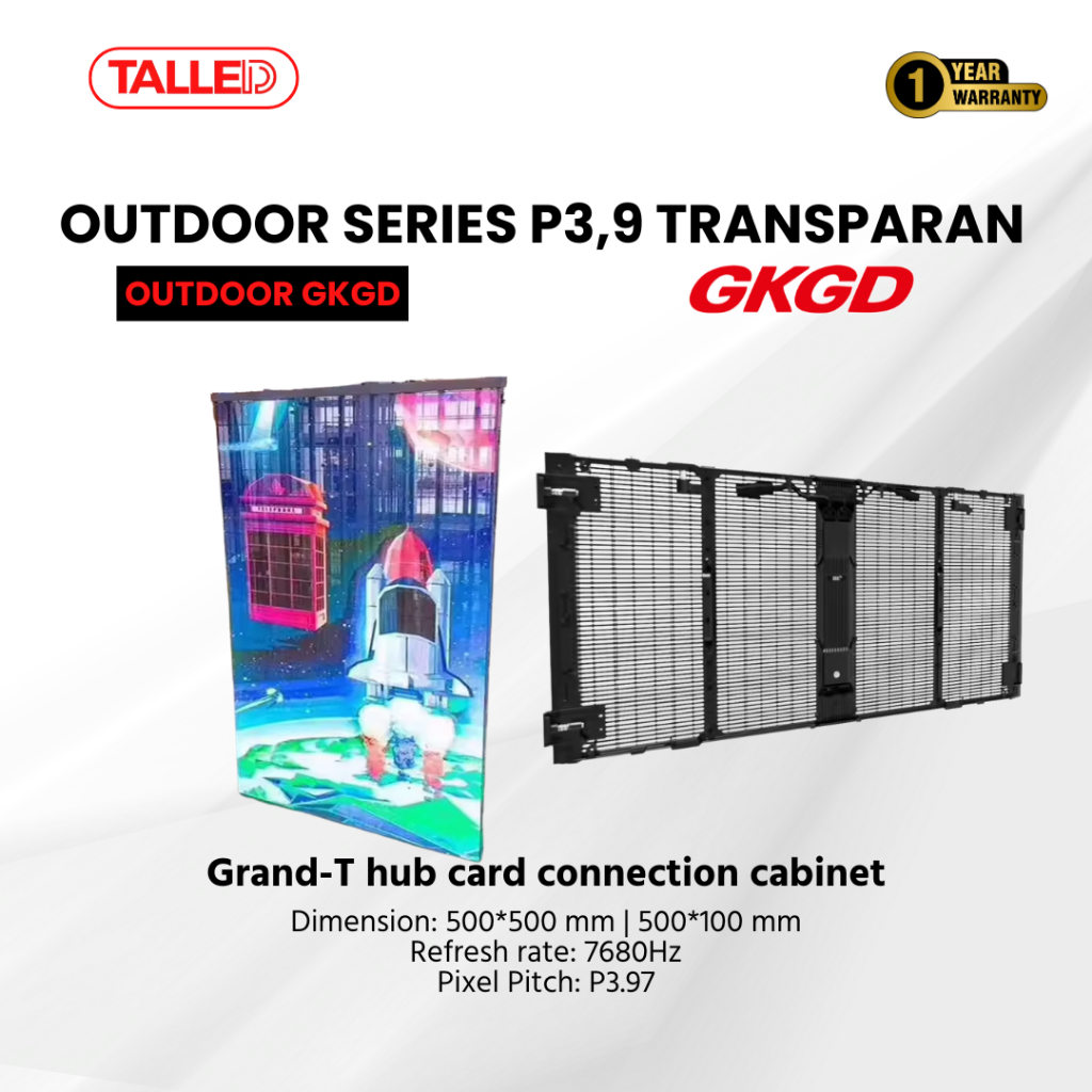 VIDEOTRON P3.91 OUTDOOR TRANSPARAN GKGD