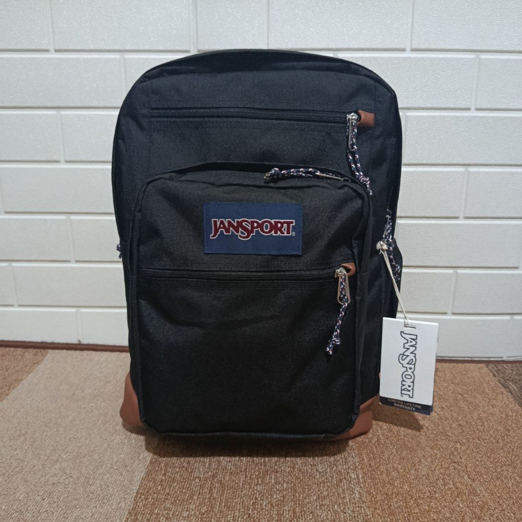 Tas Jansport Cool Student Original Backpack Black Tas Laptop Pria Wanita Unisex Hitam