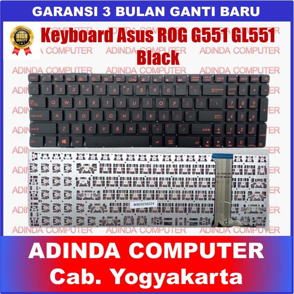 Keyboard Laptop Asus ROG G551 G771 GL551 GL551J GL552 GL742VW GL752 GL752V GL752VW GL771 N551 N552 N