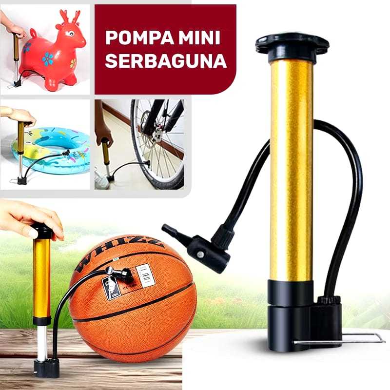 Pompa Angin Mini Portable Pompa Injak Motor Mini Multiple Serbaguna