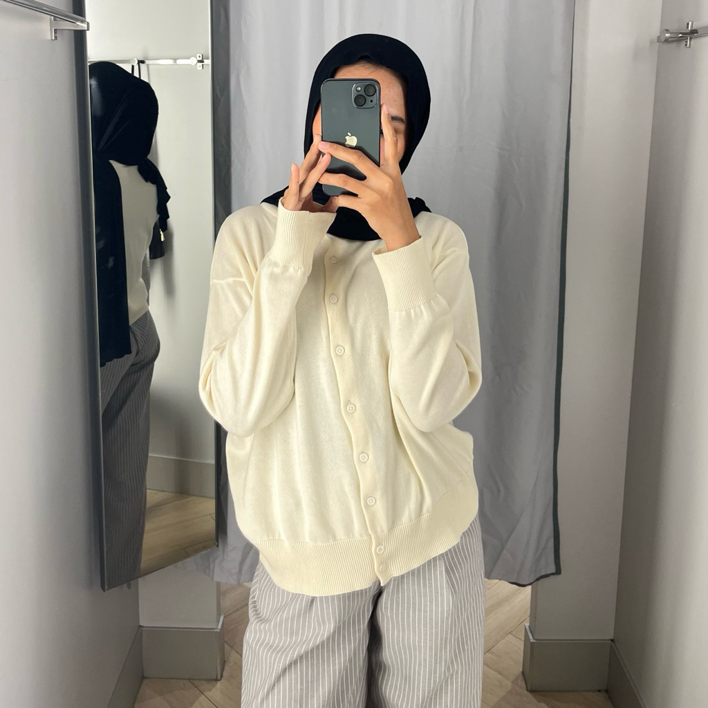 VASHAL - Basic Knit Cardigan | Knit Premium | Cardigan Katun