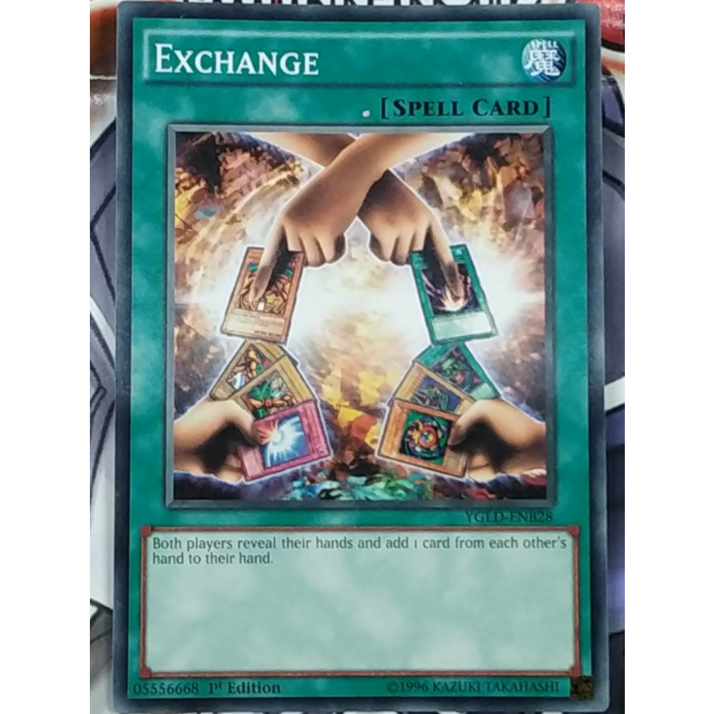 Exchange (YGLD-ENB28) - Common - Spell Card - YuGiOh Trading Card Game ORIGINAL