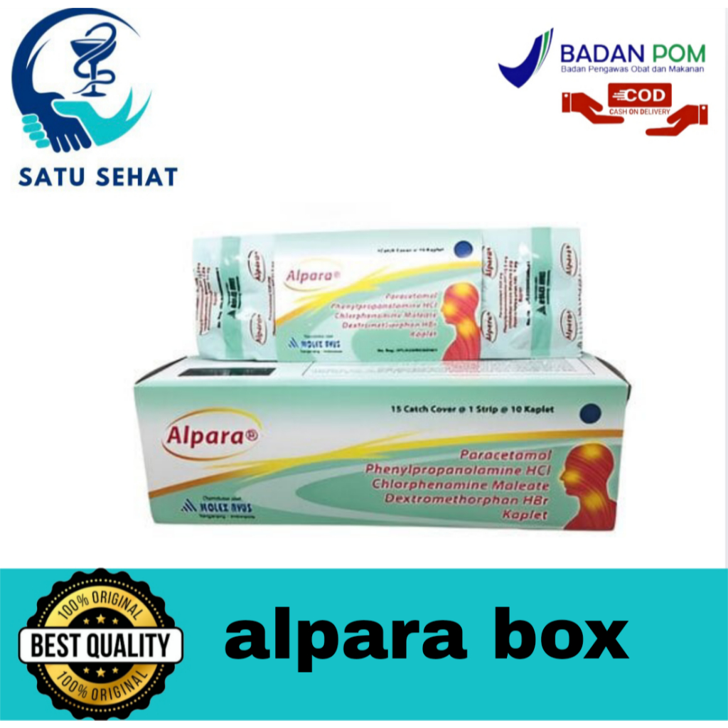 Alpara Kaplet Obat Batuk Dan Flu BOX