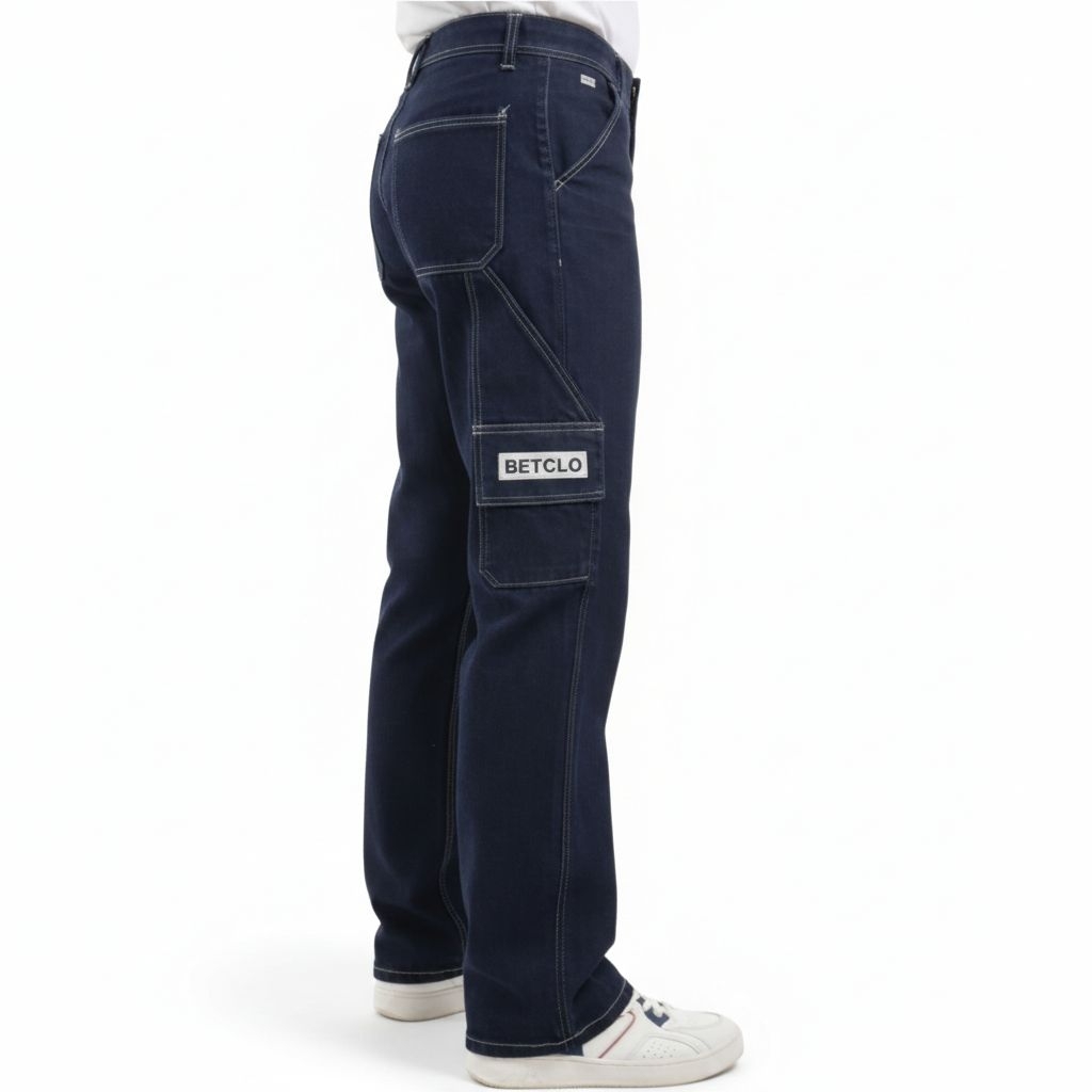 Celana panjang pria Denim Carpenter 10oz