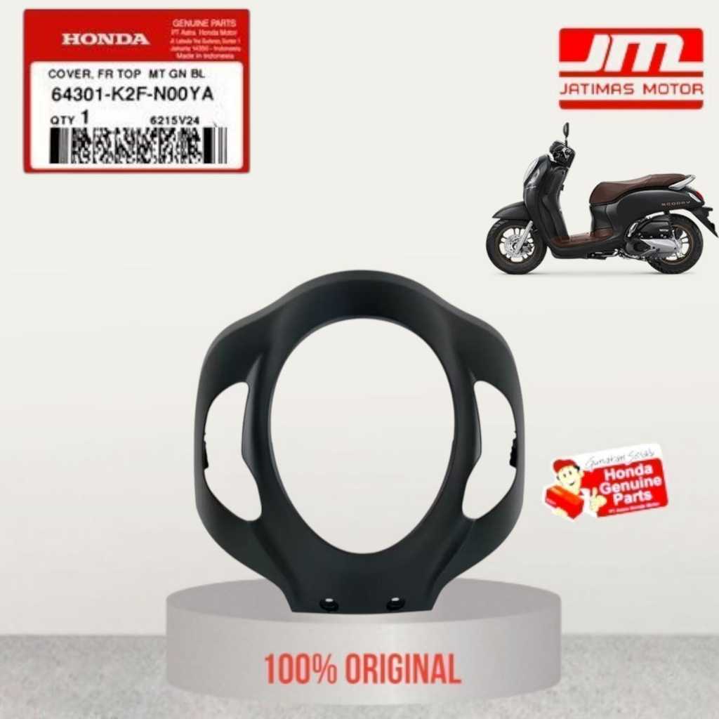 64301-K2F-N00YA Cover Tameng Depan Hitam Doff Honda Scoopy K2F