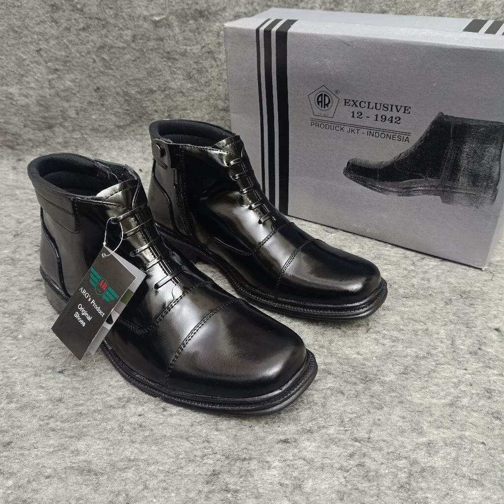 Sepatu PDH PERWIRA AR EXCLUSIVE 1209 Resleting / Sepatu PDH