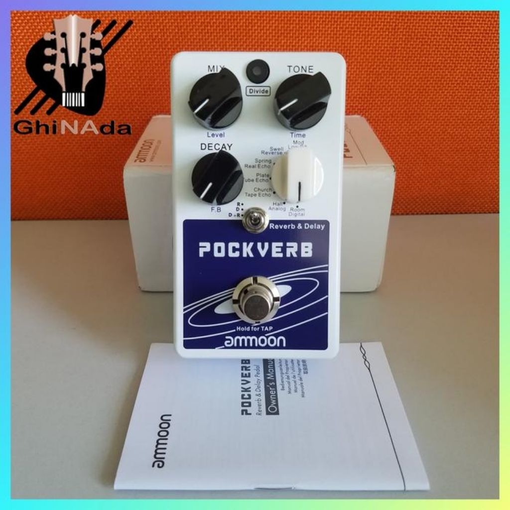 AMMOON PockVerb Reverb & Delay Efek Pedal
