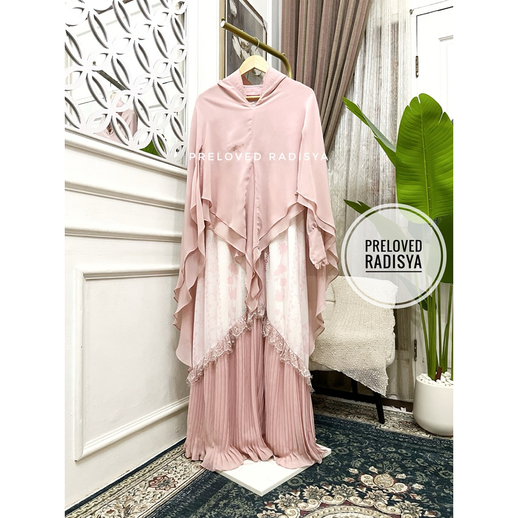 [PRELOVED] SET DRESS & KHIMAR FULL SWAROVSKI BY YS SIGNATURE