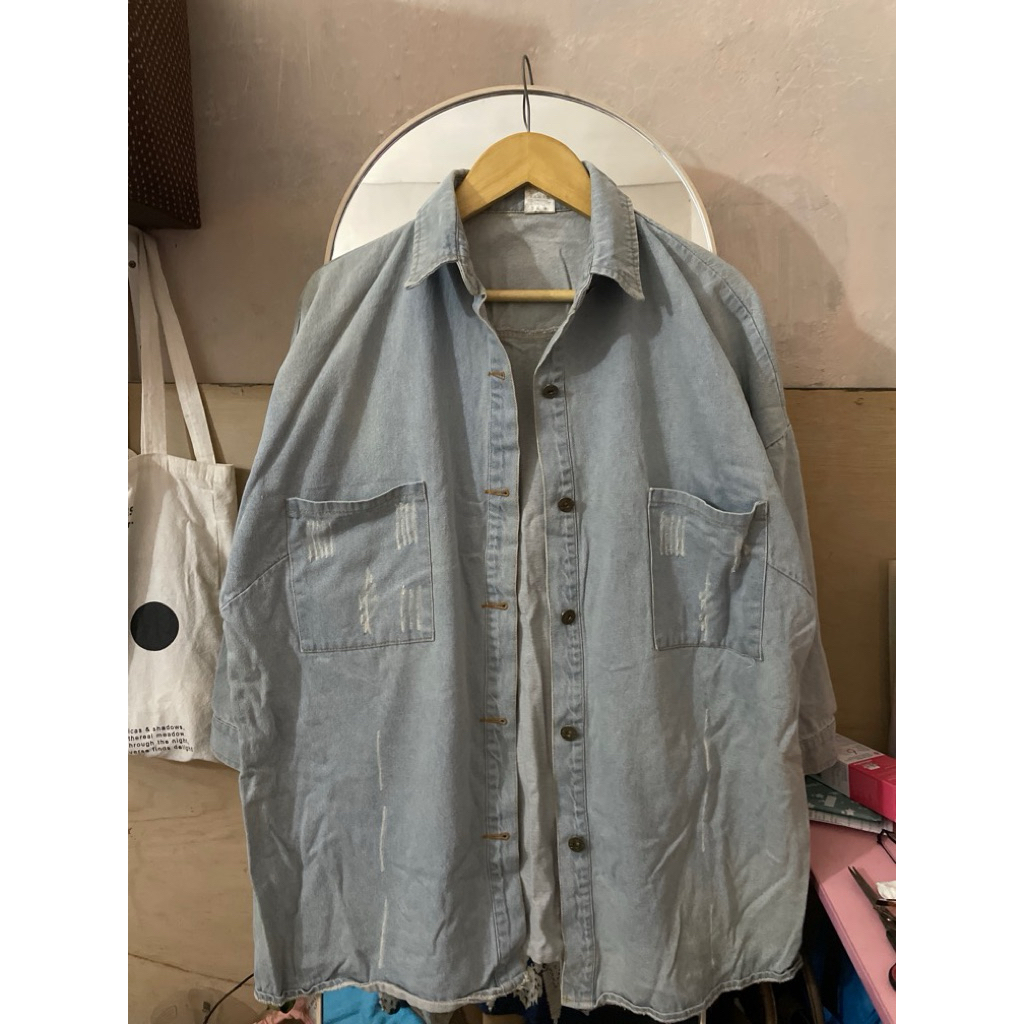 Jaket Jeans Vest Jeans Crop GU