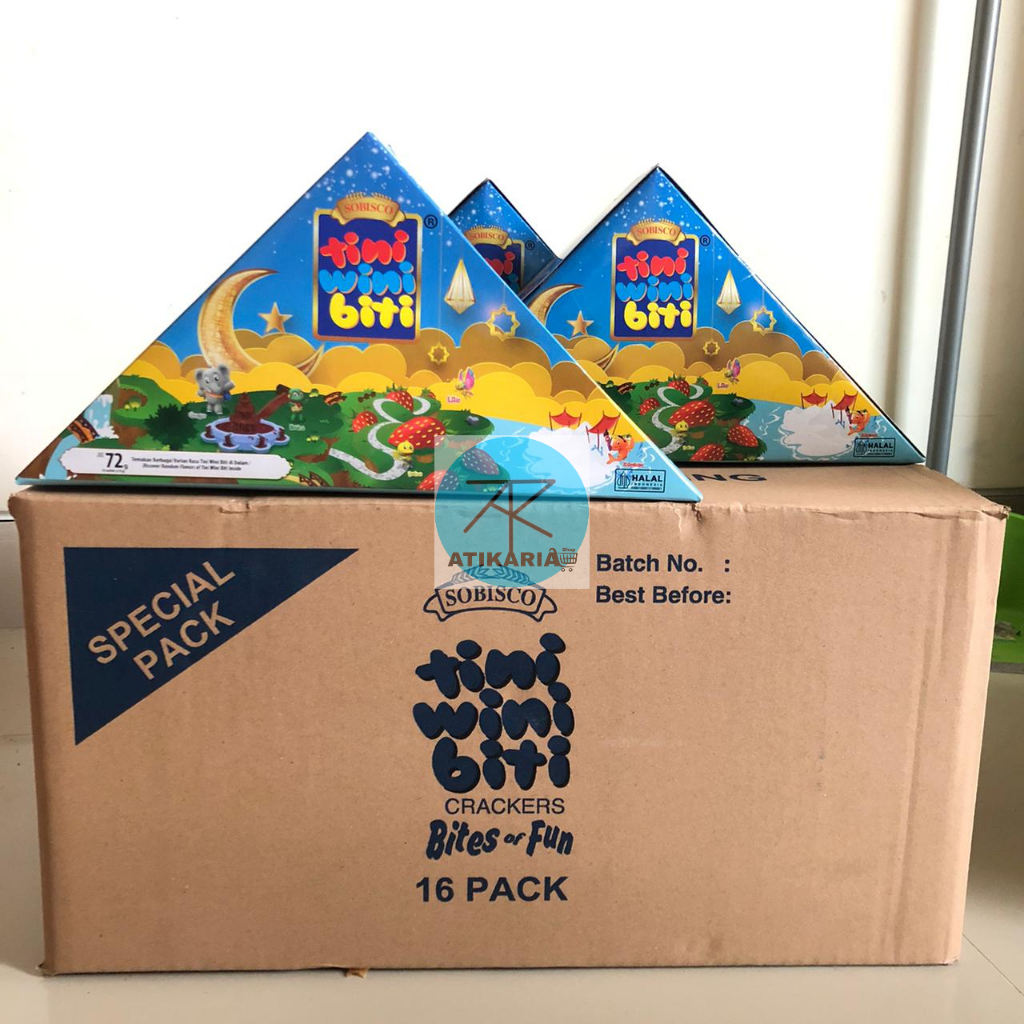 1 DUS (16 PACK) TINI WINI BITI BITES SEGITIGA SPECIAL PACK 72 G HAMPERS RAMADHAN