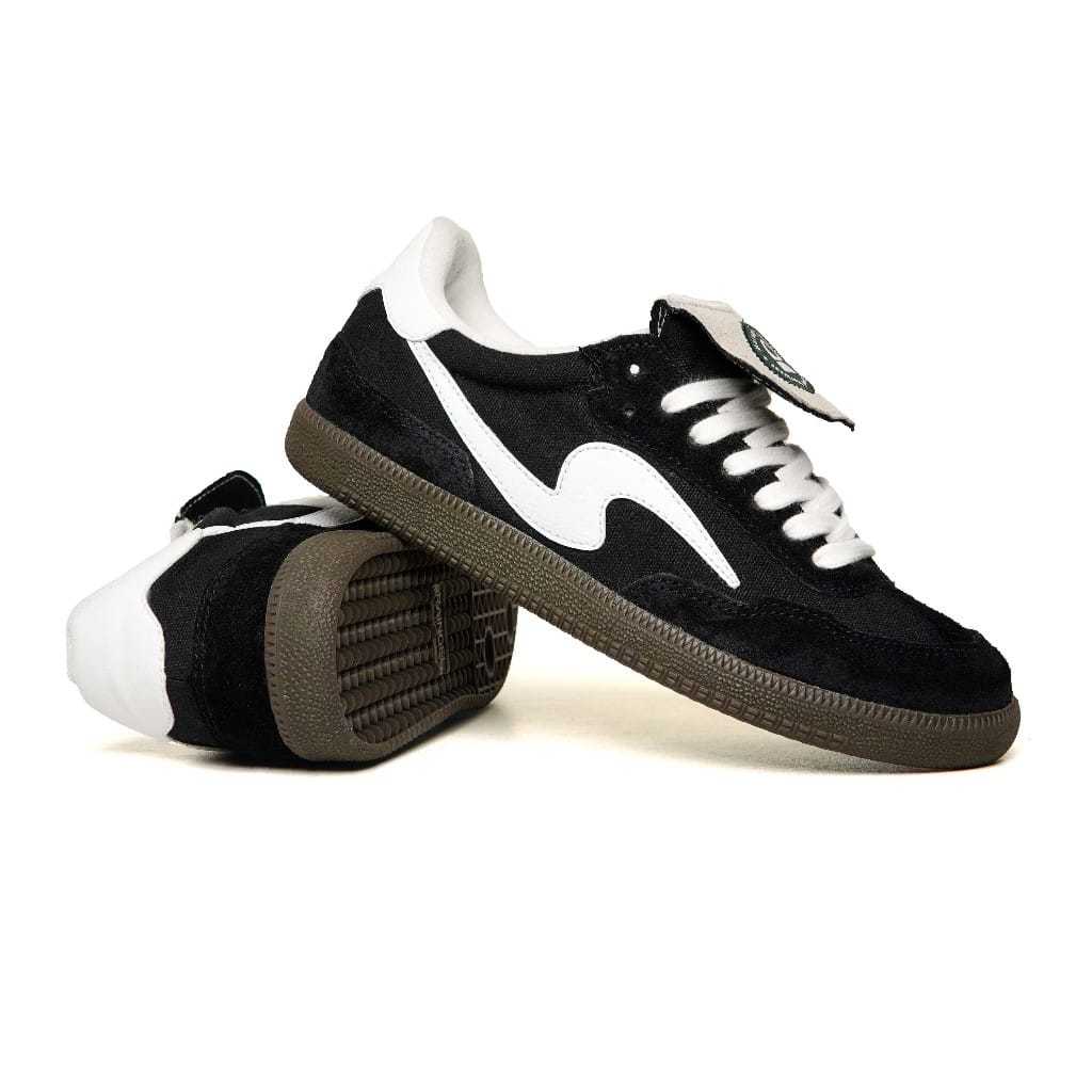 RAINGEL FOOTWEAR UMBRELLA BLACK WHTE Sepatu  Pria Wanita Lokal Original  Hitam Putih Low Cut Kanvas 