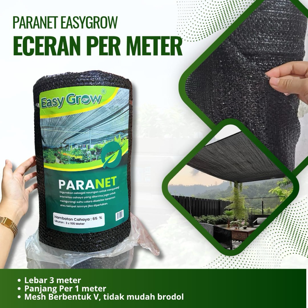 Jaring Paranet Per 1 Meter-Paranet Eceran Per Meter-Jaring Peneduh Paranet Per Meter Murah