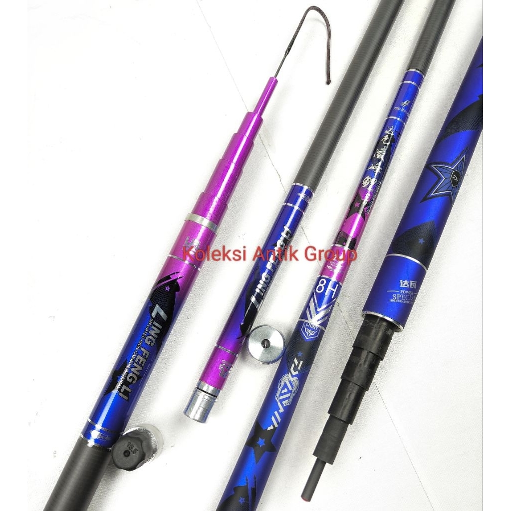 Joran Pancing Tegek DAIWA 8H Ling Feng Li High Carbon Material