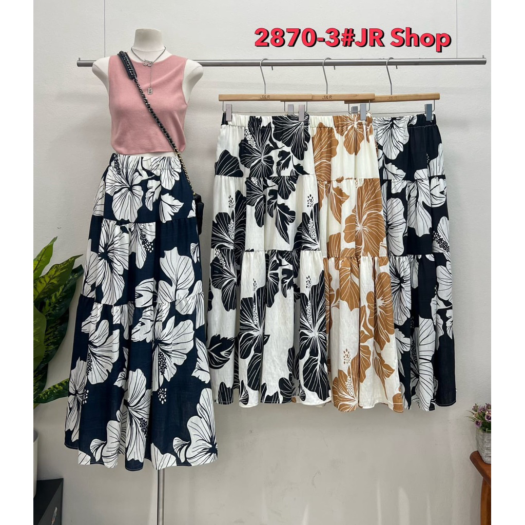 rok motif bunga viral