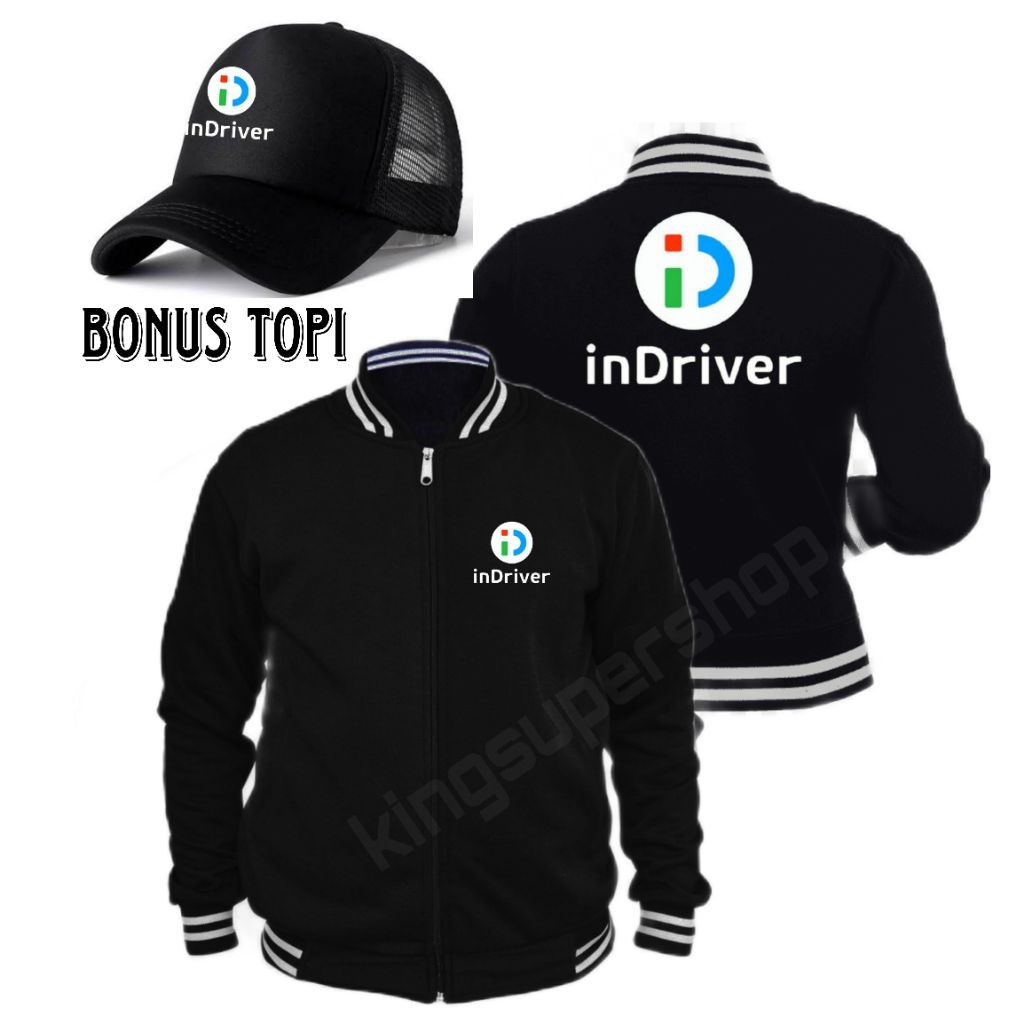Gratis Topiiii........ varsity baseball warna hitam logo indriver sablon indriver varsity hitam bonu
