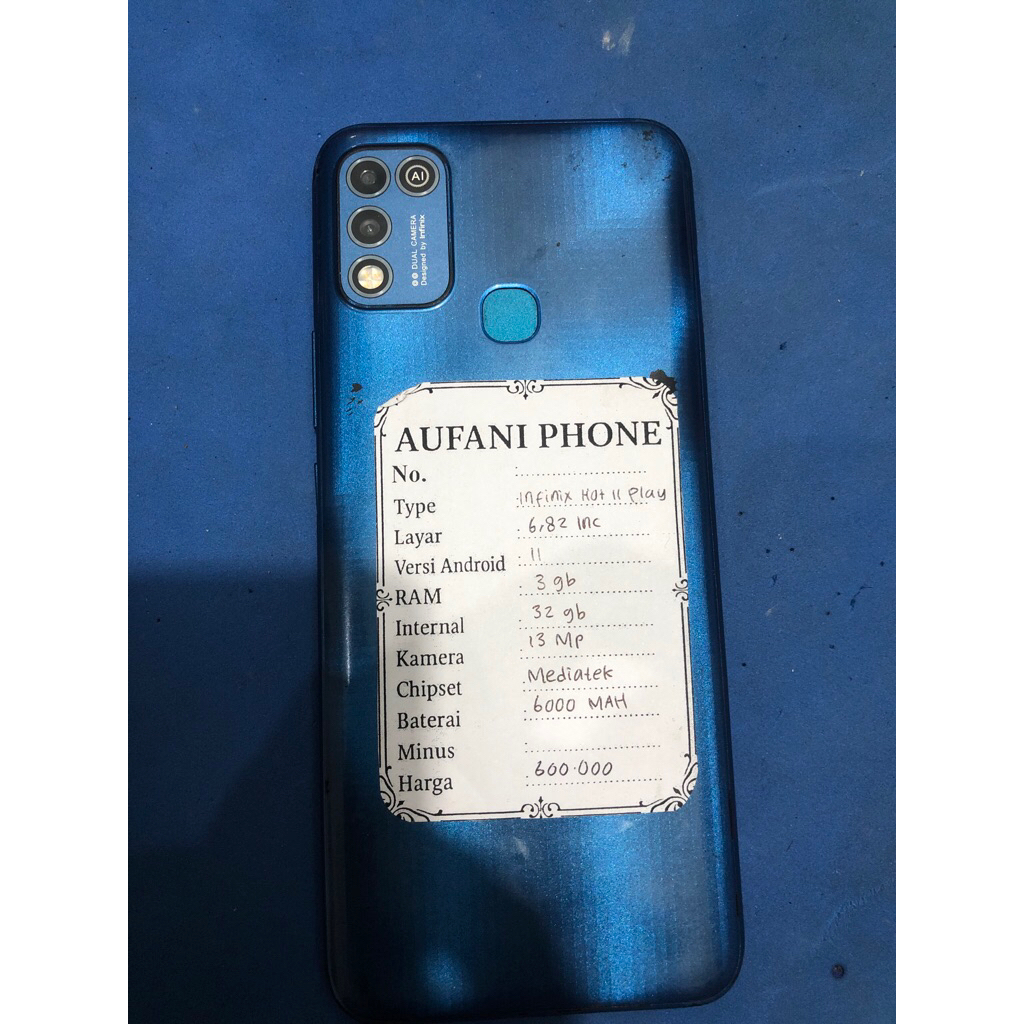 INFINIX hot 11 play ram 3/32