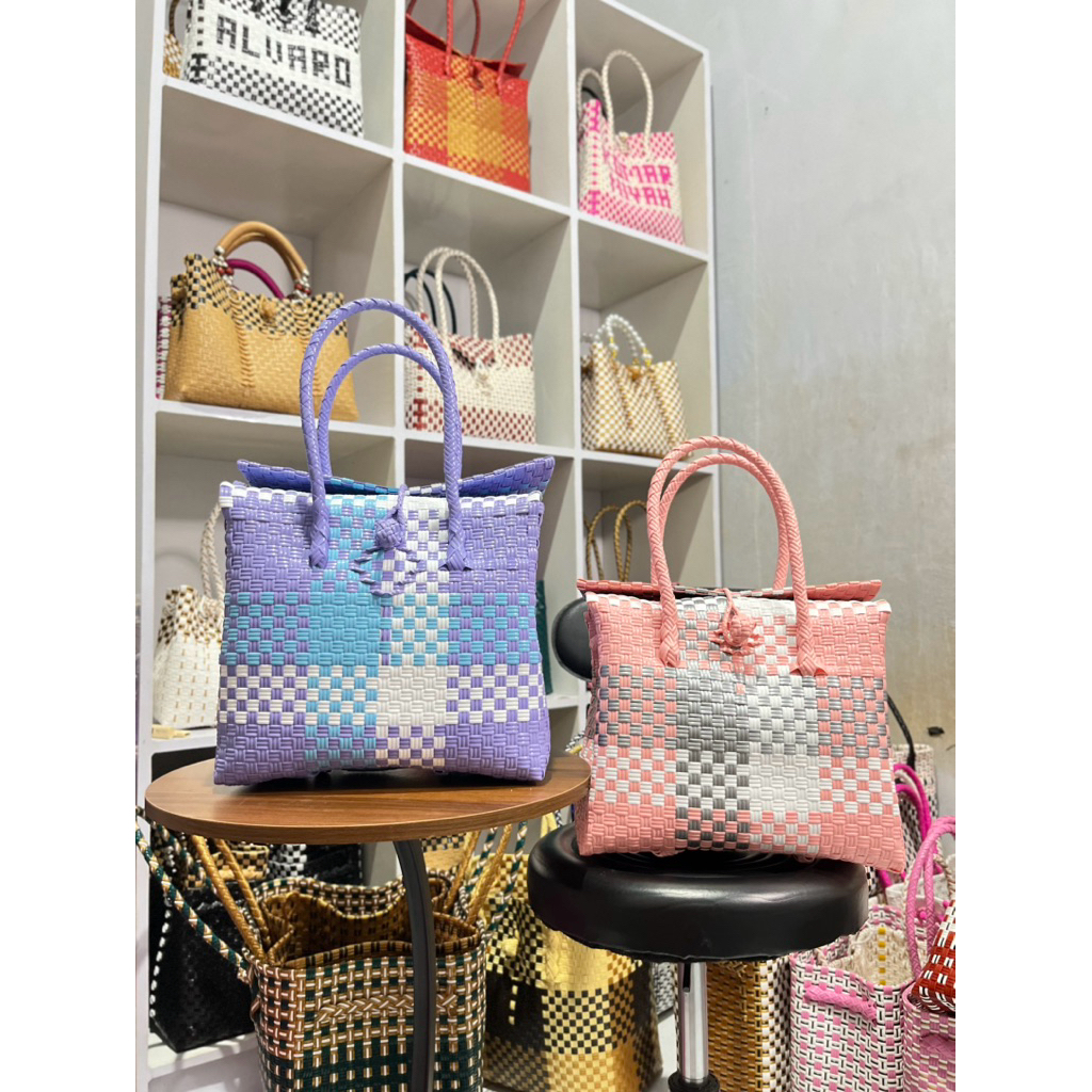 Tas Anyaman Jali Koper Size Medium Patty 28x12x22cm Kapasitas Gula 5kg / Tas Anyaman Plastik Premium