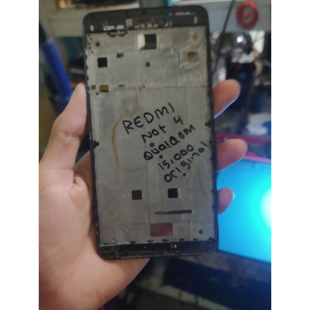 Frame Redmi Note 4 Qualcomm Original Cabutan Second