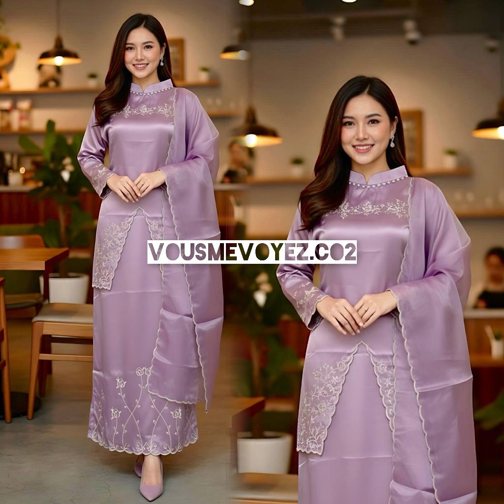 New Arrival Set Nikita Bordir Payet / Set Melayu Bordir / Premium Silk Yokohama / Baju Mewah Kekinia