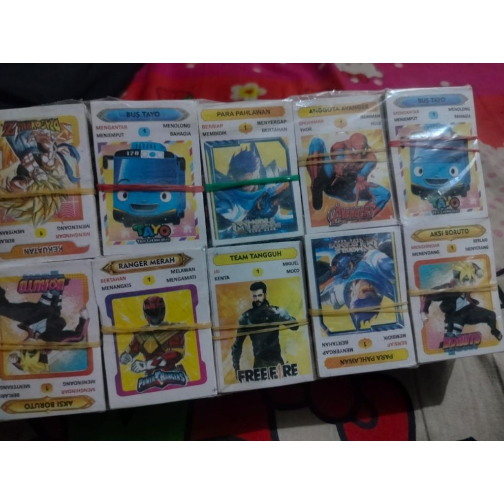 Mainan KWARTET ISI 320 PSC HARGA PER IKAT KECIL