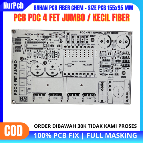 NUR PCB - Pcb pdc 4fet jumbo - pcb 4fet - pcb pdc 4fet jumbo payau & tawar - pwm pdc 4fet - fiber