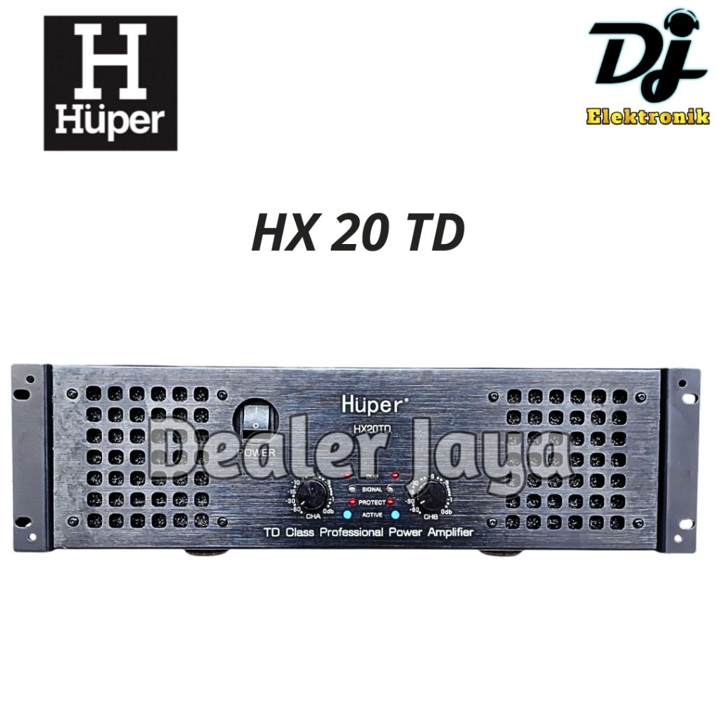 Power Amplifier Huper HX 20 TD / HX20TD - 2 channel