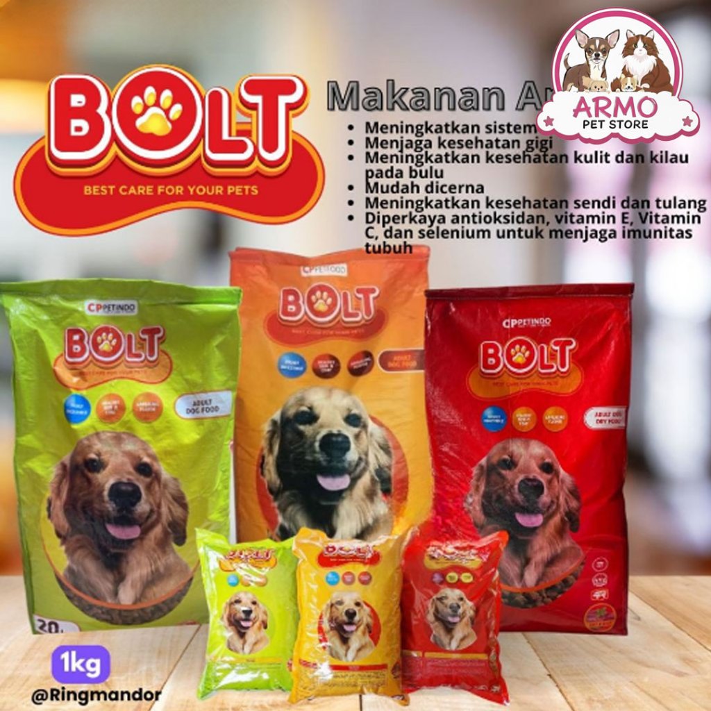 BOLT DOG Dry food 20KG Makanan Anjing Kering Adult - Small Breed - Puppy 20 KG