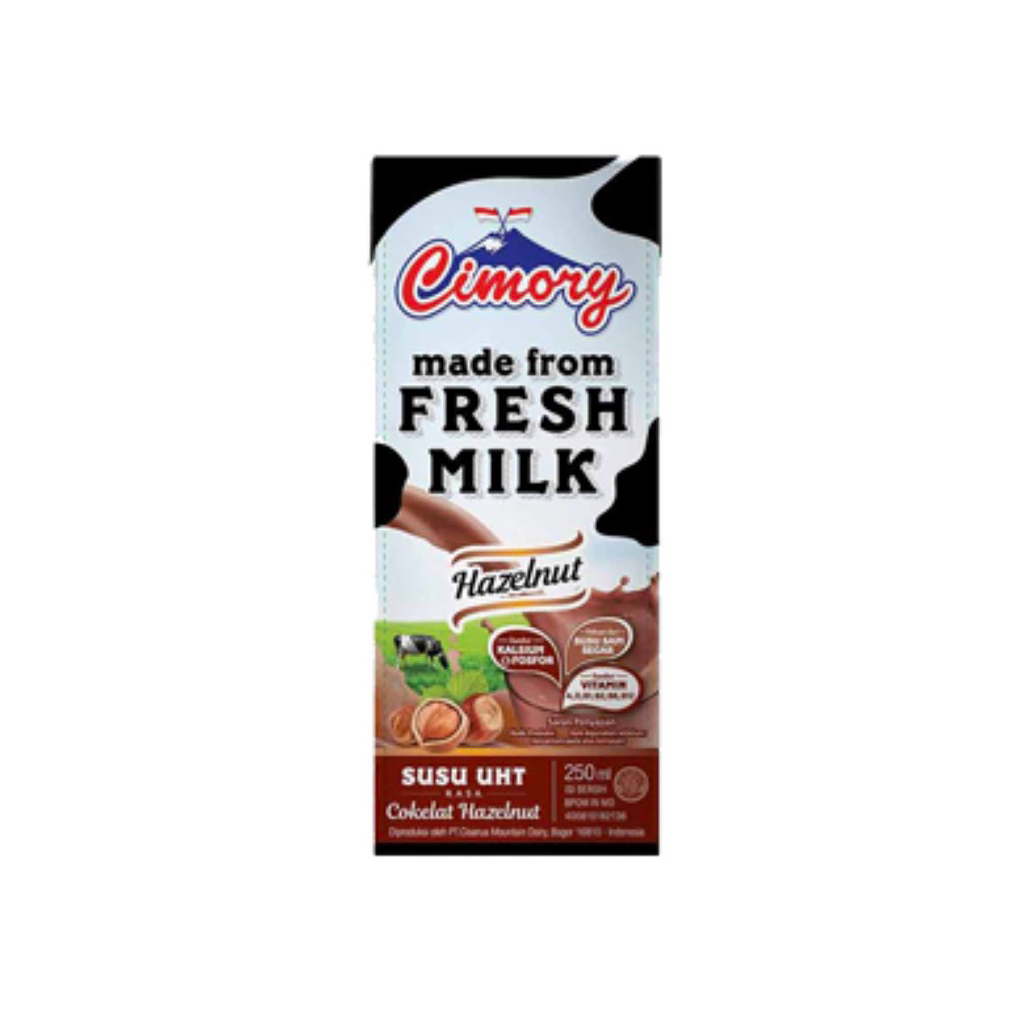 CIMORY Fresh Milk Rasa Hazelnut 250ml - 1 dus 24 kotak