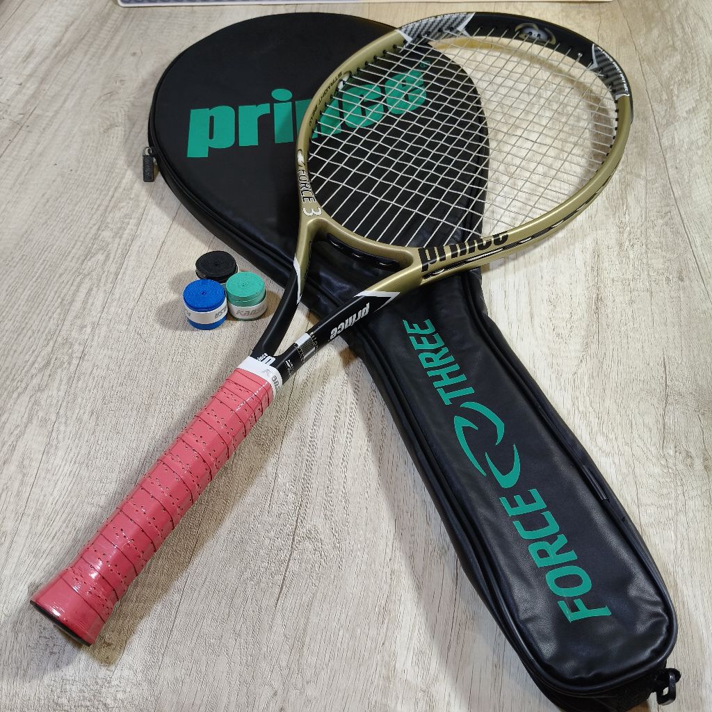 RAKET TENIS ORIGINAL PRINCE CLASSIC TI BEKAS SIAP PAKAI ADA TAS DAN GRIP CADANGAN