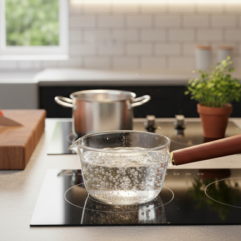 Panci Kaca Borosilicate 400 dan 600 mL – Glass Cooking Pot Tahan Panas & Api
