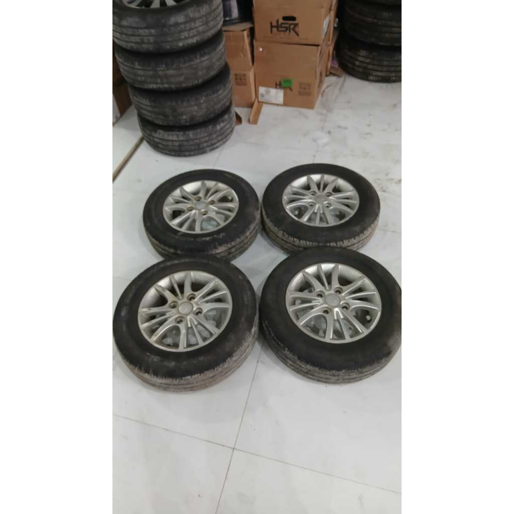 VELG MOBIL OEM ORIGINAL XENIA RING 14 LEBAR 5 PCD 4X114 PLUS BAN 185 70 R14