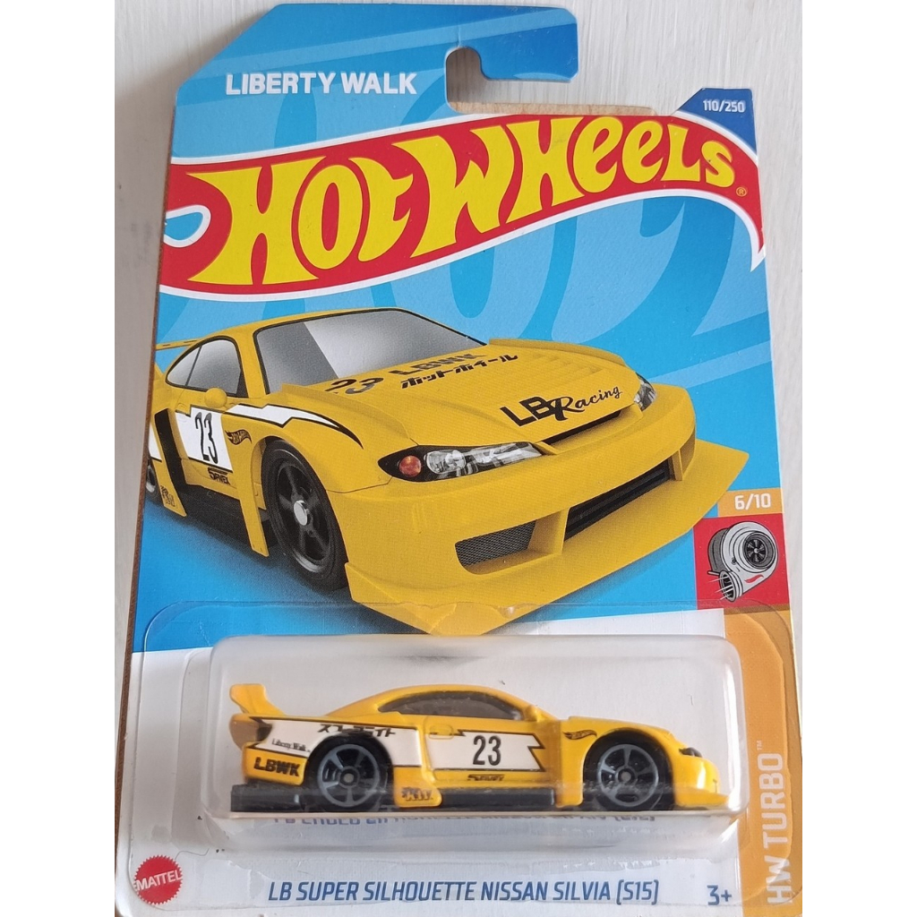 Hotwheels Reguler LBWK Nissan S15 Kuning